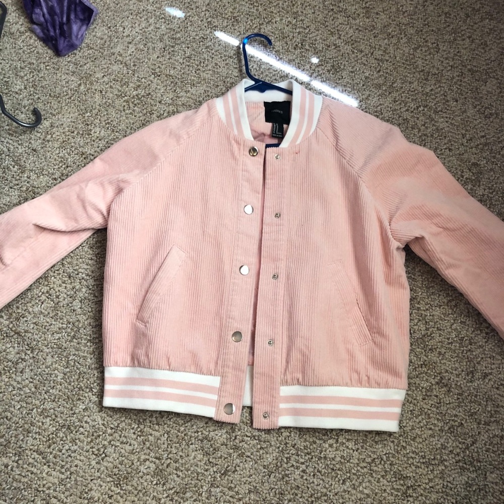 Corduroy pink jacket